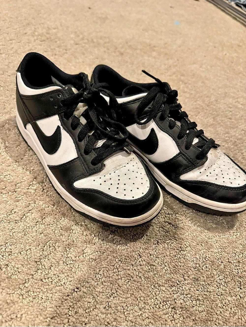 Nike Dunk Low Retro "Panda" Black & White Sneakers
